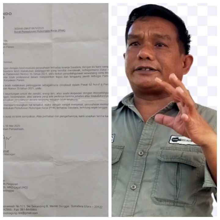 Diduga Rekayasa Aturan Demi PHK, PT Riau Agrindo Agung Pecat Karyawan Langgar Aturan 